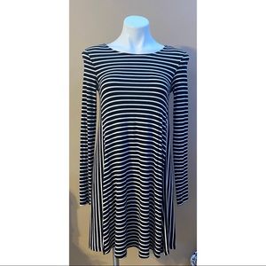 Black and White Striped Dress